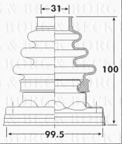 Borg & Beck BCB6259 - Fuelle, árbol de transmisión