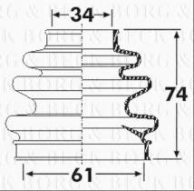 Borg & Beck BCB6262 - Fuelle, árbol de transmisión