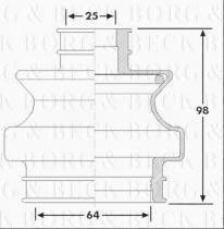 Borg & Beck BCB6263 - Fuelle, árbol de transmisión