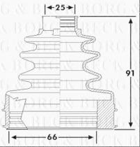 Borg & Beck BCB6265 - Fuelle, árbol de transmisión