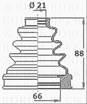 Borg & Beck BCB6266 - Fuelle, árbol de transmisión