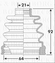 Borg & Beck BCB6273 - Fuelle, árbol de transmisión