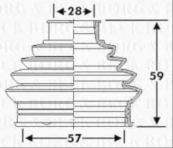 Borg & Beck BCB6274 - Fuelle, árbol de transmisión