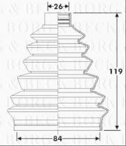 Borg & Beck BCB6279 - Fuelle, árbol de transmisión