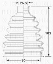 Borg & Beck BCB6280 - Fuelle, árbol de transmisión