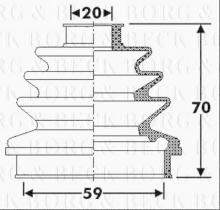 Borg & Beck BCB6281 - Fuelle, árbol de transmisión