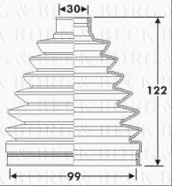 Borg & Beck BCB6283 - Fuelle, árbol de transmisión