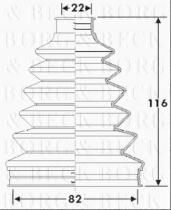 Borg & Beck BCB6285 - Fuelle, árbol de transmisión