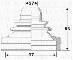 Borg & Beck BCB6286 - Fuelle, árbol de transmisión