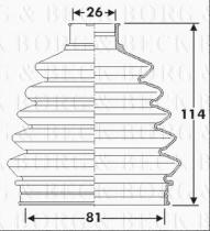 Borg & Beck BCB6287 - Fuelle, árbol de transmisión