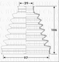 Borg & Beck BCB6290 - Fuelle, árbol de transmisión