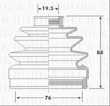 Borg & Beck BCB6294 - Fuelle, árbol de transmisión