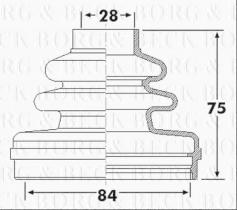 Borg & Beck BCB6296 - Fuelle, árbol de transmisión