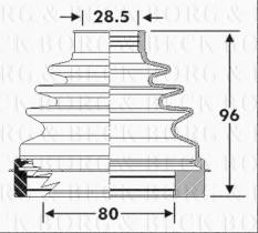 Borg & Beck BCB6297 - Fuelle, árbol de transmisión