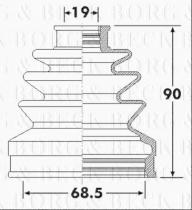 Borg & Beck BCB6300 - Fuelle, árbol de transmisión