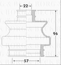 Borg & Beck BCB6301 - Fuelle, árbol de transmisión