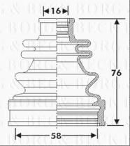 Borg & Beck BCB6302 - Fuelle, árbol de transmisión