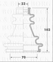 Borg & Beck BCB6304 - Fuelle, árbol de transmisión