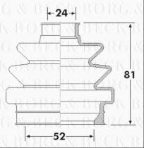 Borg & Beck BCB6305 - Fuelle, árbol de transmisión