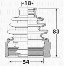 Borg & Beck BCB6306 - Fuelle, árbol de transmisión