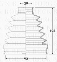 Borg & Beck BCB6307 - Fuelle, árbol de transmisión