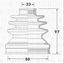 Borg & Beck BCB6310 - Fuelle, árbol de transmisión