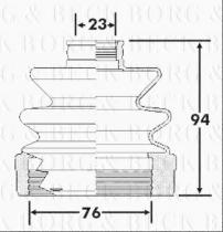 Borg & Beck BCB6311 - Fuelle, árbol de transmisión