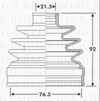 Borg & Beck BCB6312 - Fuelle, árbol de transmisión