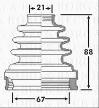 Borg & Beck BCB6313 - Fuelle, árbol de transmisión