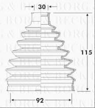 Borg & Beck BCB6315 - Fuelle, árbol de transmisión