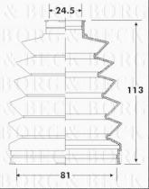 Borg & Beck BCB6316 - Fuelle, árbol de transmisión