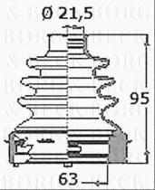 Borg & Beck BCB6335 - Fuelle, árbol de transmisión