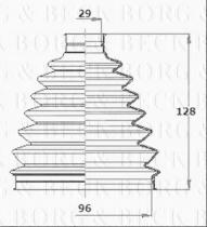 Borg & Beck BCB6341 - Fuelle, árbol de transmisión