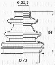 Borg & Beck BCB6346 - Fuelle, árbol de transmisión