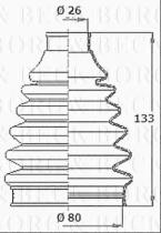 Borg & Beck BCB6367 - Fuelle, árbol de transmisión