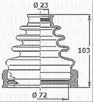 Borg & Beck BCB6403 - Fuelle, árbol de transmisión