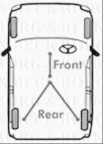 Borg & Beck BKB1164 - Cable de accionamiento, freno de estacionamiento