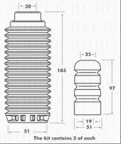 Borg & Beck BPK7030 - Juego de guardapolvos, amortiguador