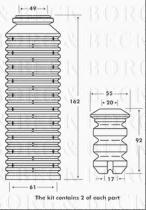 Borg & Beck BPK7049 - Juego de guardapolvos, amortiguador