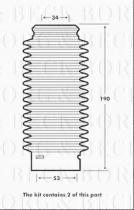 Borg & Beck BPK7067 - Juego de guardapolvos, amortiguador