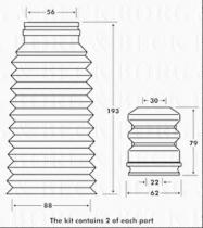 Borg & Beck BPK7097 - Juego de guardapolvos, amortiguador