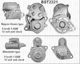 Borg & Beck BST2221 - Motor de arranque