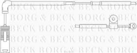 Borg & Beck BWL3044 - Contacto de aviso, desgaste de los frenos