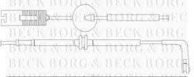 Borg & Beck BWL3070 - Contacto de aviso, desgaste de los frenos
