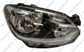 REF: VG2014803 - OPTICA DERECHA H4 ELECTRICA-SIN MOTOR-NEGRA-CON BORDE CROMAD