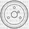 Borg & Beck BBR7118 - Tambor de freno