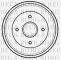 Borg & Beck BBR7137 - Tambor de freno