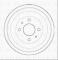 Borg & Beck BBR7253 - Tambor de freno