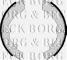 Borg & Beck BBS6046 - Juego de zapatas de frenos